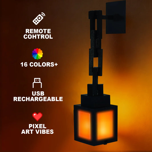 LED Pixel Art Lantern Lamp